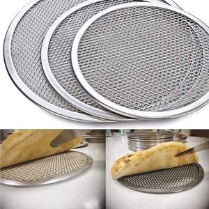 Plaque à pizza en acier inoxydable Bold Blossom, plaque à pizza en maille, résistante au four, 6-18 pouces, accessoires de cuisson - Product Image 3