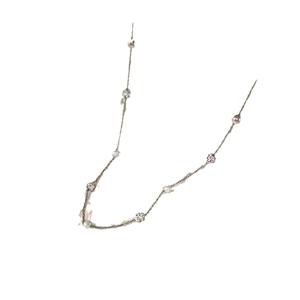 Collier en perles d'eau douce Sparkling Planet Starry Sky, argent S925, design de niche de luxe, effet lumineux sensationnel pour l'été 2022 - Product Image 5