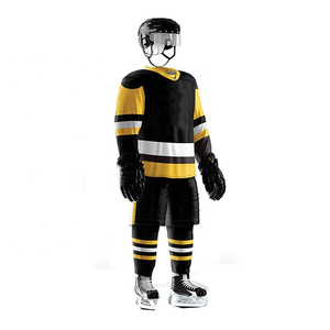 Uniformes de hockey sobre hielo a las tarifas más bajas, jersey y pantalones cortos de hockey sobre hielo de tela suave, diseño personalizado, los más vendidos, para venta en línea - Product Image 1