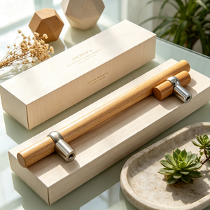 Poignée de meuble en bois massif personnalisée, bouton verni et poli pour tiroir de meuble de maison ou de bureau, fourniture directe d'usine - Product Image 4
