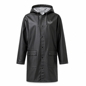 Waterproof Breathable Rain Coats Fabric Stylish Hooded Design Comfortable Outdoor Lifestyle And Travel Everyday - Product Image 1