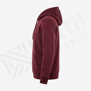 Vêtements fabriqués en usine, streetwear de haute qualité, sweat à capuche personnalisé 100% coton brodé, couleur personnalisée, pull pour homme - Product Image 3