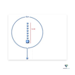 Collier pendentif en or jaune 27,65 carats avec diamant rond cultivé en laboratoire, en or massif 18 carats - Product Image 5