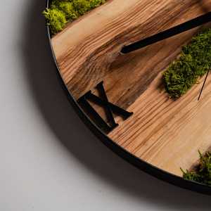 Mossline Timber <b>Clock</b> Green Rift Wall <b>Clock</b> Nature's Passage <b>Clock</b> Evergreen Flow Timepiece Moss Creek Heritage <b>Clock</b> Nature - Product Image 3