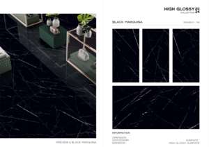 Azulejos de porcelana de alto brillo premium de 60x120 cm, 600x1200 mm, de gran tamaño, azulejos de lujo para pisos y paredes para diseño interior moderno del hogar. - Product Image 5