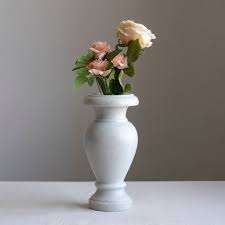 Luxury <b>White</b> Marble Hand Carved Eco-Friendly Durable Traditional Flower Pots and <b>Vases</b> for Indoor/Outdoor and Garden Use - Product Image 3