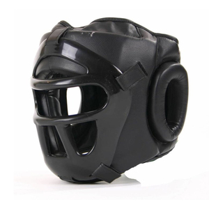 Casque de boxe en cuir artificiel pour entraînement et sparring MMA Muay Thai, équipement de protection professionnel - Product Image 3