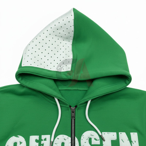 Sudadera con capucha y cremallera para hombre, estilo acid wash, 2026, 100% algodón, forro polar estampado, cómoda, informal, estilo urbano - Product Image 2