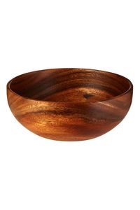 Grand saladier en bois naturel brun, fait main, moderne, pour cuisine et table - Product Image 6
