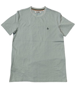 T-shirt décontracté pour homme, coupe classique, séchage rapide, respirant, col rond, uni, tricoté, teint en fil, lavé, 100 % coton - Product Image 1