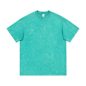 เสื้อยืดลายวินเทจทรงโอเวอร์ไซส์สำหรับผู้ชายแบบย้อมสีเอซิด - Product Image 4