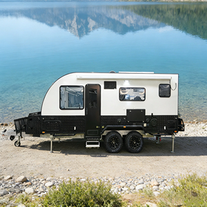 4X4 Dual Axle Fiberglass Modern RV Caravan <b>Travel</b> House <b>Container</b> House Mobile Home Kitchen Bathroom Sleeping Space Touring Unit - Product Image 1