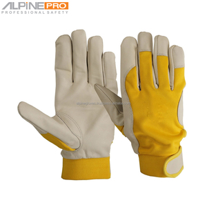High Quality Anti-Impact <b>Driver</b> Leather Safety <b>Gloves</b> OEM Factory Wholesale Worker <b>Gloves</b> Alpine Industries AG-30232 Anti-Slip - Product Image 4