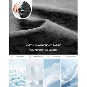 Shorts de sport cargo Ripstop pour hommes, multi-poches, utilitaires, pour l'entraînement, la course à pied, la randonnée, séchage rapide, légers, pour les sports de plein air - Product Image 2