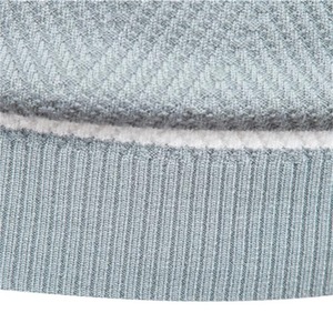 Pulls à capuche pour hommes de qualité supérieure, en molleton doux, coupe oversize, avec logo personnalisé OEM, pour commandes en gros, pull tricoté rayé bleu pour hommes - Product Image 2