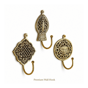 Handcrafted Decorative Brass Wall <b>Hook</b> Vintage Wall Mounted Coat <b>Hook</b> Heavy Duty <b>Towel</b> Key Hat Bag Hanger Antique Home Decor - Product Image 1