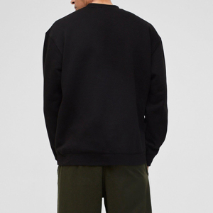 Wholesale Custom Logo Printed <b>Men</b> Sweatshirts Loose Fit O-Neck Oversize <b>Pullover</b> <b>Men</b> Basics Cotton Blended Sweatshirt - Product Image 2