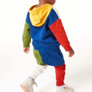 Conjunto Deportivo Infantil de Moda 2026, Estilo Urbano, Colorblock, Sudadera de Algodón y Felpa, Personalizable - Product Image 2