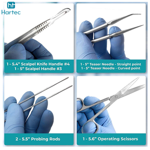 Kit de dissection avancé de 17 pièces, outils en acier inoxydable de qualité supérieure pour étudiants en médecine, instruments chirurgicaux de dissection - Product Image 5