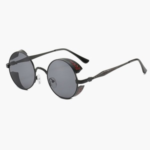 RTS Trending Metal Full Rim Round Steam Punk <b>Sunglasses</b> 2026 for Unisex Fashion UV400 Protection PC Lenses - Product Image 1