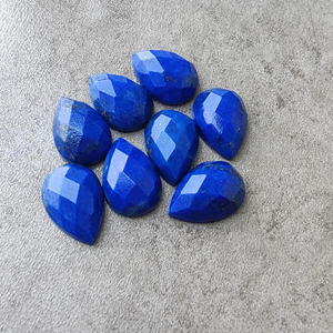Pierre précieuse de qualité AAA+ en lapis-lazuli, taille carrée, forme poire, calibrée, pour la fabrication de bijoux - Product Image 2