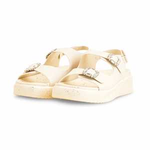 Sandalias formal de tacón beige para mujer PU0374 - Product Image 3