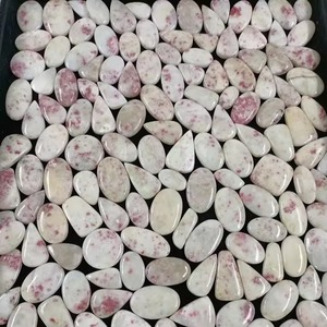Magnifique Cabochon en Cinabre Rose de Haute Qualité pour la Décoration d'Ongles, Pierre Précieuse en Vrac 20-50mm, Vente en Gros - Product Image 2