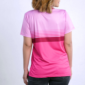 เสื้อโปโลผู้หญิงระบายอากาศดี แขนสั้น สำหรับฤดูร้อน ดีไซน์ทันสมัย - Product Image 2