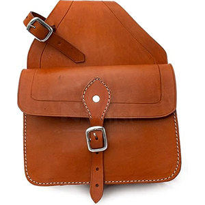 Nuevas Bolsas de Cuero de Alta Calidad para Sillín de Caballo, Teñidas en Color Liso, con Logotipo Personalizado, Servicio OEM Disponible - Product Image 1