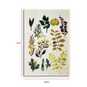 100% OEM Personalized Printed Design Cotton Kitchen Towel Beautiful leaf pattern soft quality kitchen towel. - Product Image 5
