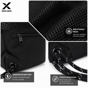 Bolsa de Malla Personalizada X Sports City con Cordón, Transpirable, Impermeable, con Bolsillo para Ropa Mojada, para Deportes, Gimnasio, Playa, Ligera, para Natación - Product Image 3