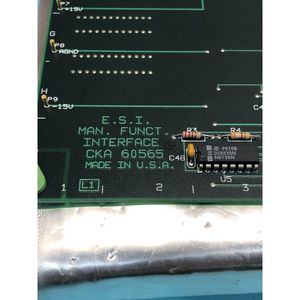 E.S.I. Carte d'interface de fonction manuelle 60565, PCB - Équipements et pièces semi-conductrices d'occasion fiables à l'échelle mondiale chez - Product Image 6