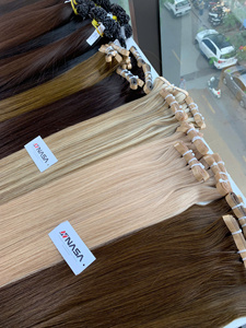 ผมแท้เวียดนาม 100% คุณภาพสูง ราคาส่ง แบบเทปติด  ยี่ห้อ Remy  มีสีให้เลือก # 1 ถึง # PLA แบบเต็มความยาว - Product Image 3