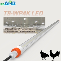 Iluminación Impermeable IP67, Lámpara LED para Aves de Corral, Luz LED para Pollos, Tubo LED T8, Lámpara Impermeable IP67, Tubo LED