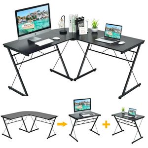 Scrivania ad Angolo a L da 59 Pollici, Postazione di Lavoro Resistente per Ufficio Domestico o Studio, Tavolo per Uso Computerizzato - Product Image 2