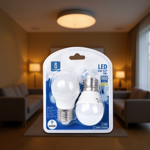 หลอดไฟ LED G45 7W E27 6400K คูลไวท์ 560 ลูเมน แพ็ค 2 หลอด - Product Image 3