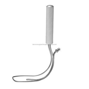 เครื่องมือถ่างหน้าอกแบบใยแก้วนำแสง BIGGS FACE LIFT RETRACTOR ขนาด 23 ซม. / กว้าง 52 มม. ทำจากสแตนเลสสีเงิน มองเห็นได้ชัดเจน ใช้ซ้ำได้สำหรับการผ่าตัด - Product Image 1