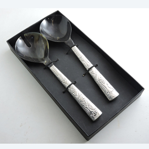 Natural Buffalo Horn Honey Spoon <b>Set</b> <b>Coffee</b> Tea <b>Wine</b> Party Use Kitchenware Utensils <b>Dinnerware</b> Mirror Eco-Friendly Gold Plated - Product Image 6