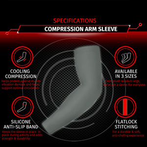 Mangas de compresión personalizadas para golf, voleibol, baloncesto y ciclismo, de poliéster de secado rápido con protección solar. - Product Image 6