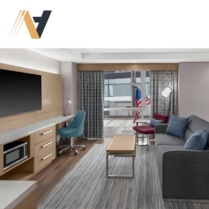 Meubles d'hôtel de style moderne, marque Hilton Garden Inn - MDF-LPL-Placage pour ensembles de chambre à coucher, provenant de l'usine du Vietnam, FFE Sourcing - Product Image 1