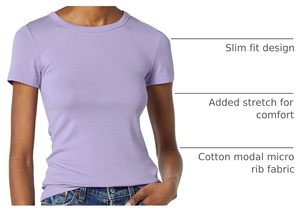 Women's Slim Casual Knitted Cotton T-Shirt Soft Breathable Eco-Friendly Quick Dry Crew <b>Neck</b> Short Sleeve Fashion <b>Top</b> Wholesale - Product Image 6
