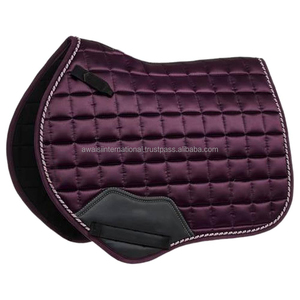 Wholesale Custom Breathable Wool Blend Saddle Pad Fleece Polyester Filling High Quality Horse Riding Dressage Jumping <b>Equestrian</b> - Product Image 1