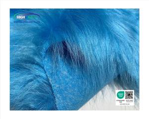 ผ้าขนสัตว์เทียมอะคริลิกโพลีเอสเตอร์สีน้ำเงินอาร์กติก ขนยาว 100 มม. คุณภาพสูงจากประเทศไทย - Product Image 5