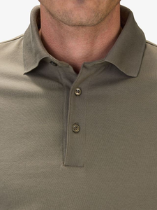 Polo à manches longues pour homme, tendance, avec logo personnalisé OEM, couleur unie, coton/polyester piqué, 220 GSM, best-seller - Product Image 5