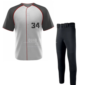 Tenue de baseball respirante fabriquée en usine, tenue d'entraînement de baseball, nouvelle arrivée de tenue de baseball - Product Image 1