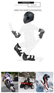 Protector de Rodilla para Motocicleta, Protección Profesional, Transpirable, Absorción de Impactos, Antideslizante, Grueso, Ajustable, Colores Personalizables, Espuma EVA - Product Image 4