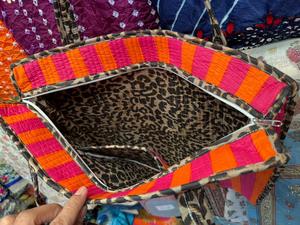 Wholesale Indian Block Printed Cotton Tote Bag Cotton Rope Eco-Friendly Bohemian Style Reversible Design for Grocery Outdoor Use - Product Image 2