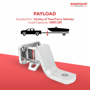 ROADPOWER (RP-HTGTS) <b>Small</b> GTS2 Ball Mount, 2″ Hitch Receiver, Class III, 5000 lbs GTW, 1″ Ball Hole Corrosion Resistant Coat - Product Image 5
