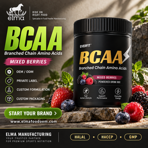 Concentré de protéines de lactosérum Elma Food 1KG Sans sucre ajouté 50 portions Formule de croissance musculaire BCAA Sans OGM Poudre de protéines pour adultes - Product Image 1