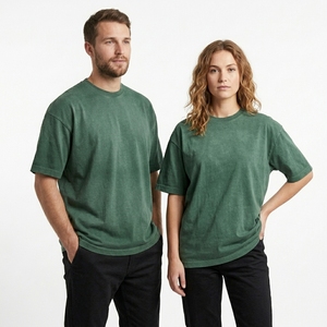 เสื้อยืดโอเวอร์ไซส์ Heavyweight 305 GSM ผ้าฝ้าย 100% ทรงไหล่ตก พิมพ์ลายกราฟิกตามสั่ง สำหรับผู้ชาย - Product Image 6